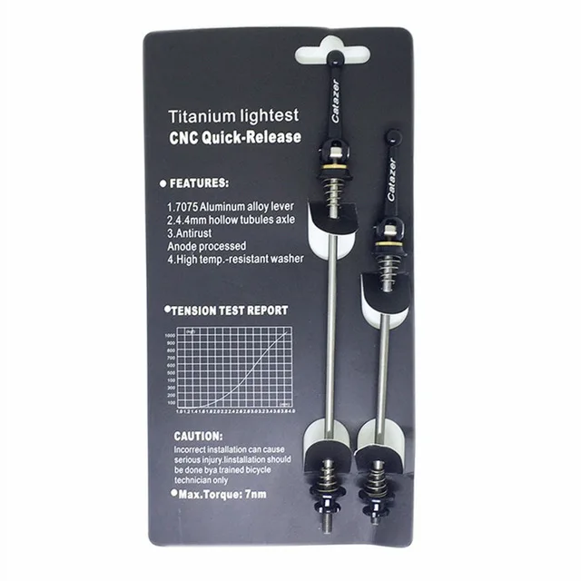 Ultra-light 48g/pair Titanium Ti Axis Skewers QR MTB Road Bike Bicycle Quick Release Front 100 Rear 135mm Wheel Hub Skewers