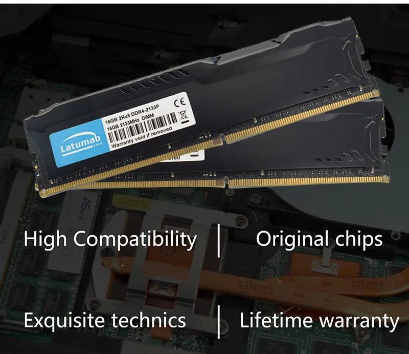 Latumab новая 16 ГБ 32 64 Гб DDR4 2133 МГц настольная Память Dimm оперативная память 288 Pins