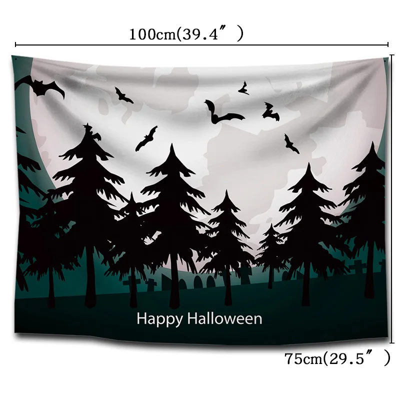 4-style-1pcs 75*100 см декор для Хэллоуина, вечеринки настенный гобелен украшения Хэллоуин вечерние эксклюзивный настенный гобелен всеми любимый персонаж - Цвет: 4-style-1pcs