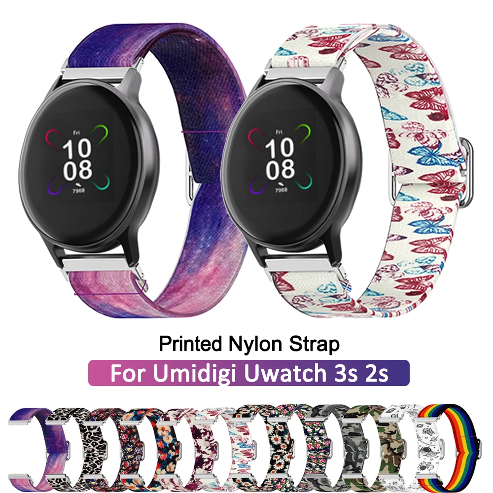 

wristband for Umidigi Uwatch 3S Urun S smartwatch replacement bracelet for Uwatch 2S strap accessories 22MM Elastic braided band