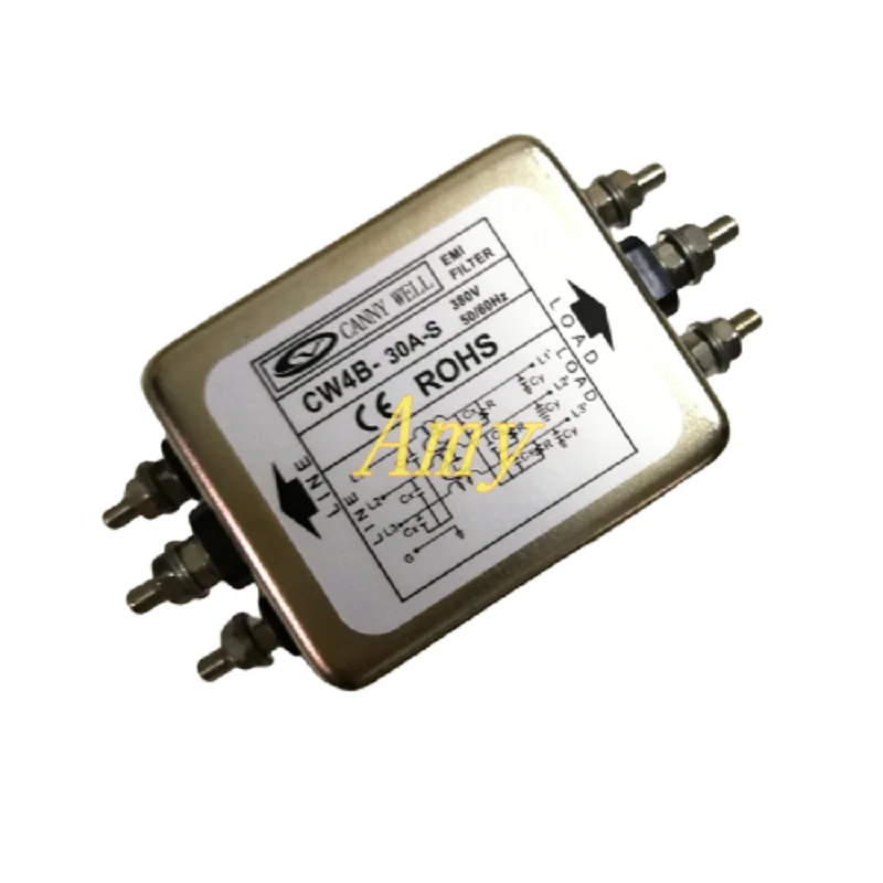 Трехфазный фильтр электромагнитных помех CW4B 10A 20A 30A 40A S AC380V|emi filter|power emi filteremi power