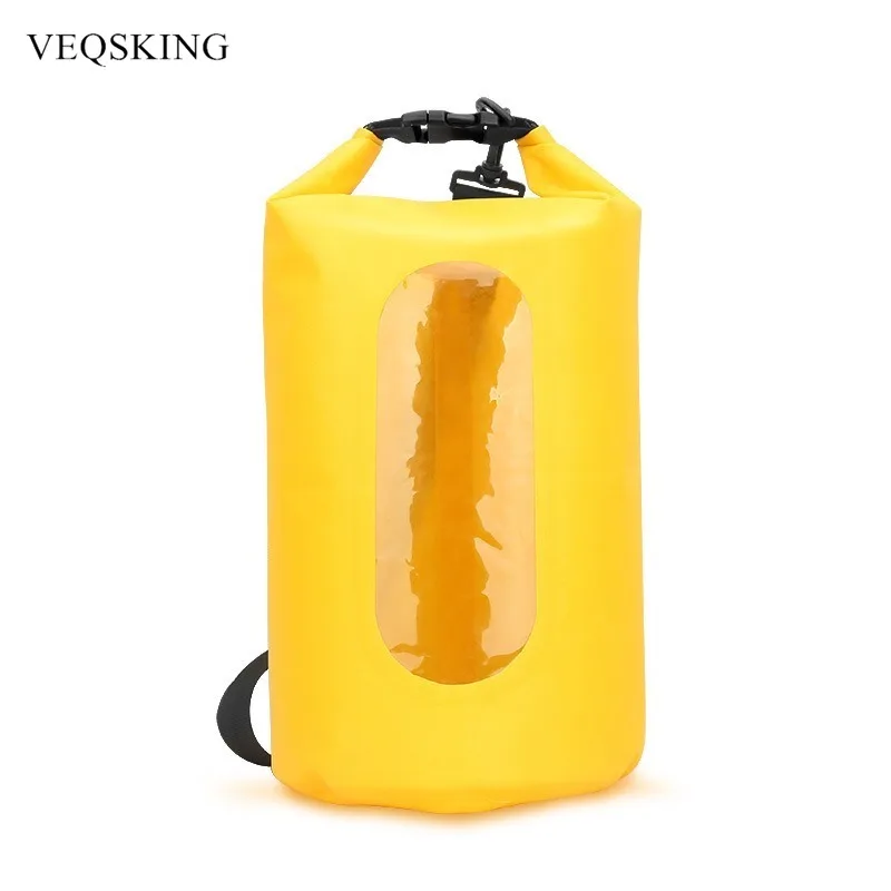 

10L 15L 20L Waterproof Bag Dry Bag Swimming Bag Diving Drifting Waterproof Backpack Camping Bucket Transparent Storage Bag