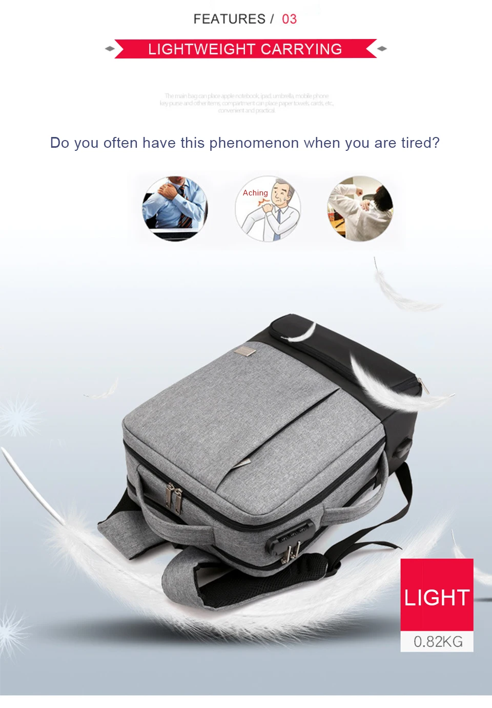 Mens Backpack Laptop Backpacks 17 Inch 15.6'' Anti Theft Male Business Bags Notebook Trip Back Pack Office Women Travel Bagpack (6)