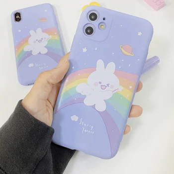 STARRY FOREST 虹バニーかわいいtpuソフトケースiphone 11プロmaxr xsため紫7 1080p 8 1080p