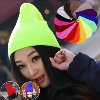 

WZCX 2019 New Fashion Solid Color Unisex Korean Version Beanie Casual Tide Autumn Winter Keep Warm Hip Hop Cap Knitted Hat