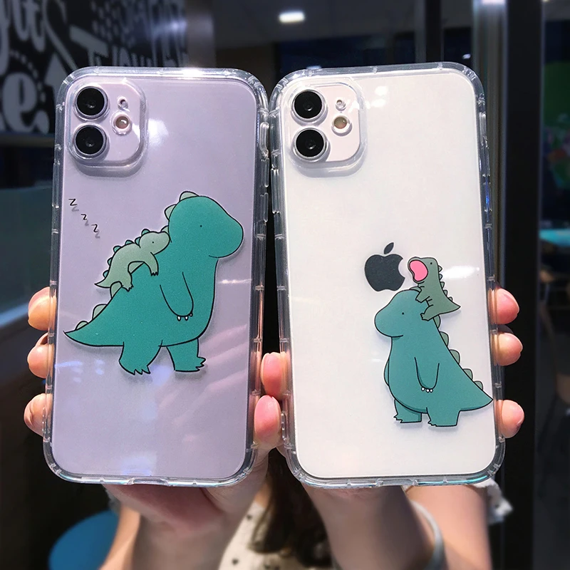 Прозрачный чехол для телефона iPhone 11 Pro MAX X XS XR 12 Mini 7 8 Plus|Бамперы| |