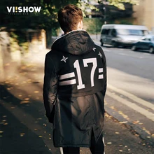 VIISHOW зимняя мужская куртка, Брендовые повседневные мужские куртки и пальто, парка, мужская верхняя одежда, темно-зеленая куртка, Мужская одежда MC1674174