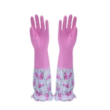 New Style Plus Velvet Laundry and Dishwashing Gloves, Extended Cleaning , Household, Housework, Kitchen Rubbe