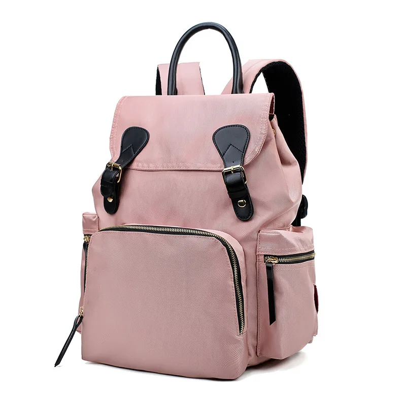 pink Модная сумка для подгузников для мам и мам, большая сумка для ухода, дорожный рюкзак, Детская сумка, рюкзак для подгузников - Цвет: pink