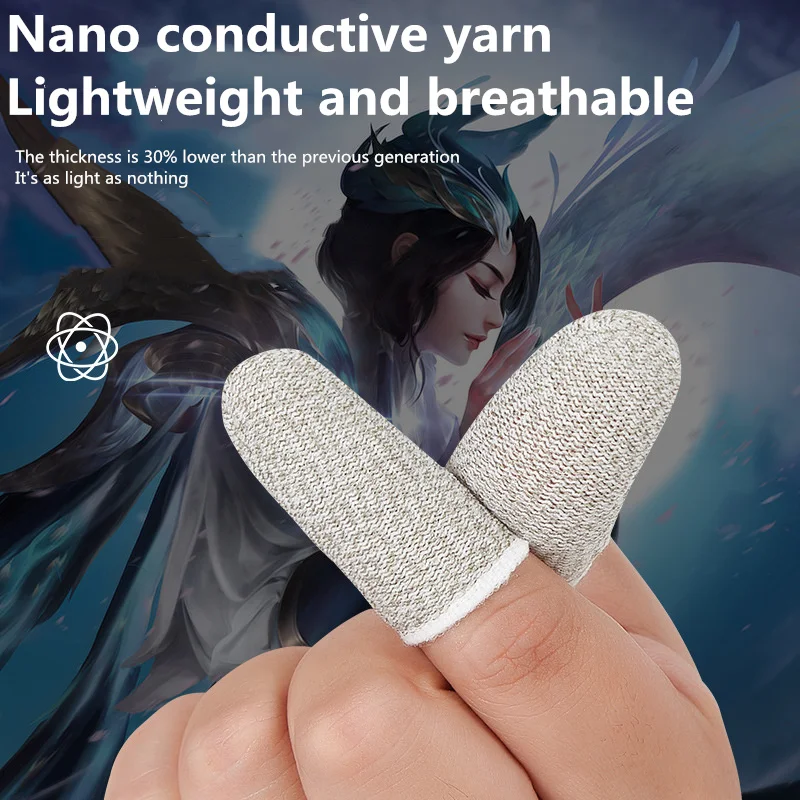 

L1 R1 Ultra-Thin Breathable Mobilegame Controller Finger Sleeve Touch Trigger for Fortnite PUBG Mobile Rule of Survival Gatillos