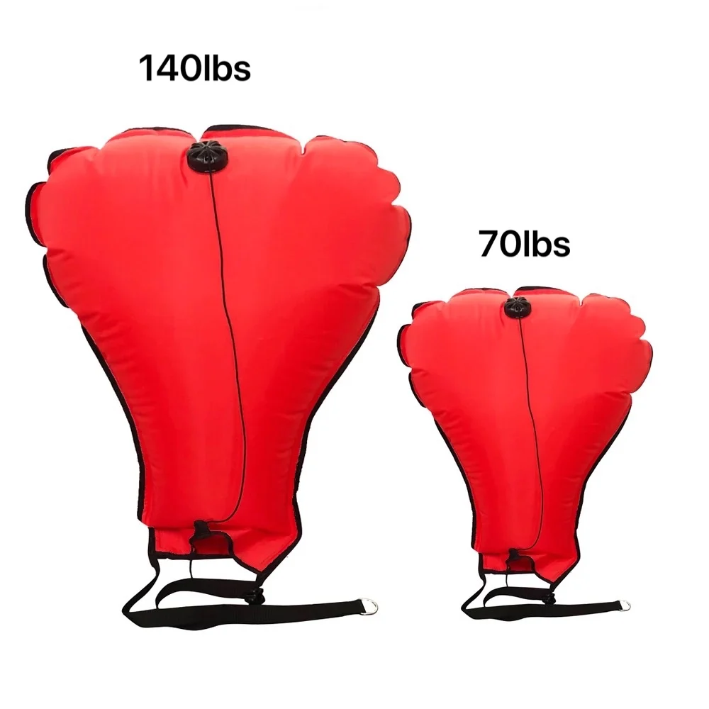 Dive Scuba High Visibility Lift Bag 70lb140lb Open Bottom Dump Valve Includes 150ft Thumb Stop ABS Reel Diving Accessories SET