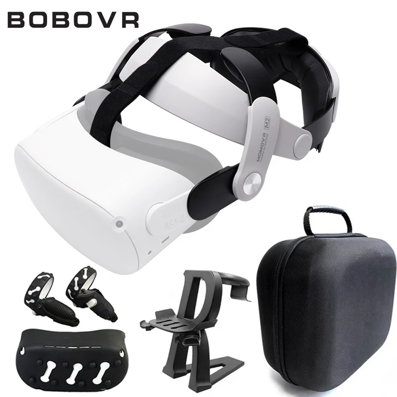 BOBOVR M2 VR аксессуары Halo ремешок для Oculus Quest 2 защитный чехол сенсорного контроллера