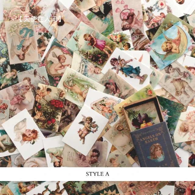 Mr.paper 100pcs/box Vintage Story Kraft Paper Scrapbooking/Card Making/Journaling Project DIY Diary Decoration LOMO Cards A