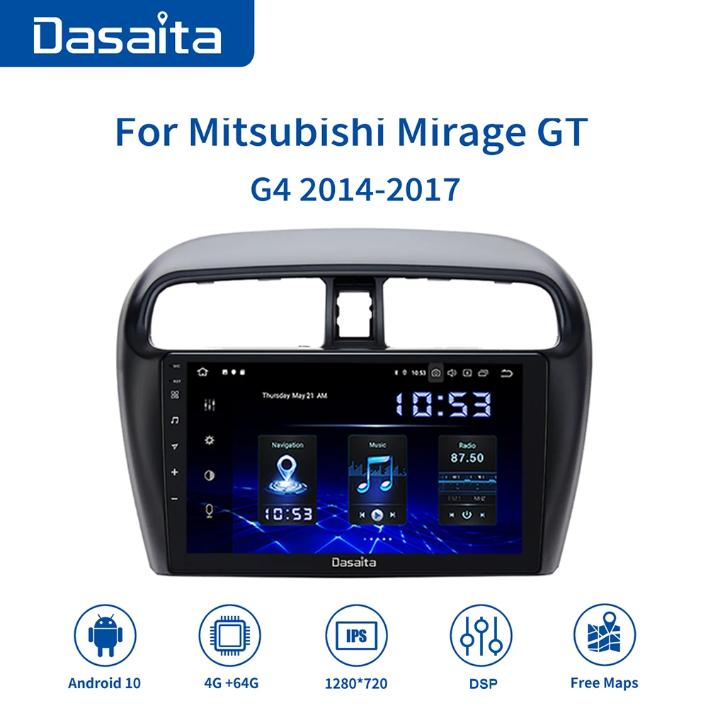 Автомобильная магнитола Dasaita стерео-система на Android 10 0 с 9 &quotсенсорным экраном GPS