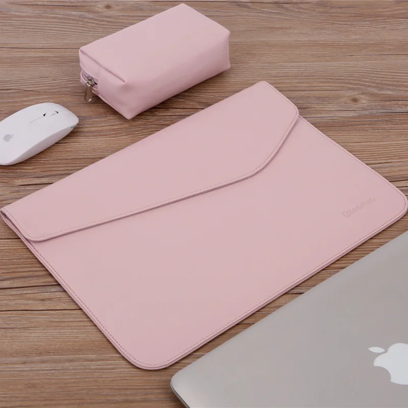 Мягкий чехол из искусственной кожи для ноутбука Macbook Air Pro 13 14 15 дюймов, сумка для ноутбука, чехол для планшета Xiami hp DELL lenovo