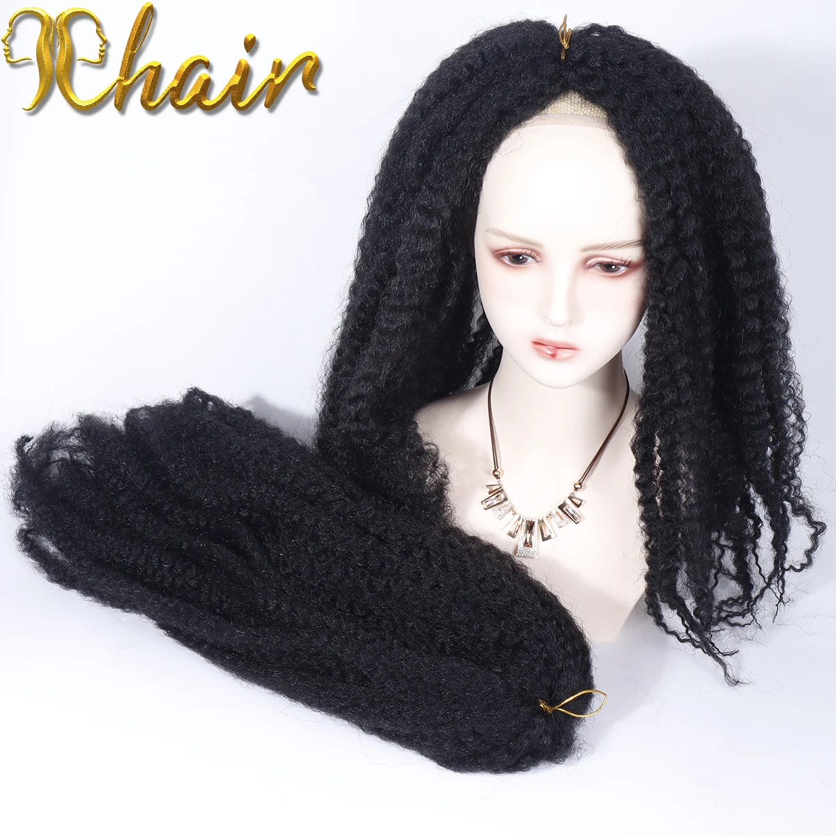 Afro Twist Braid Synthetic Marley Braiding Hair Extensions Burgundy High Temperature Fiber MarleyHair