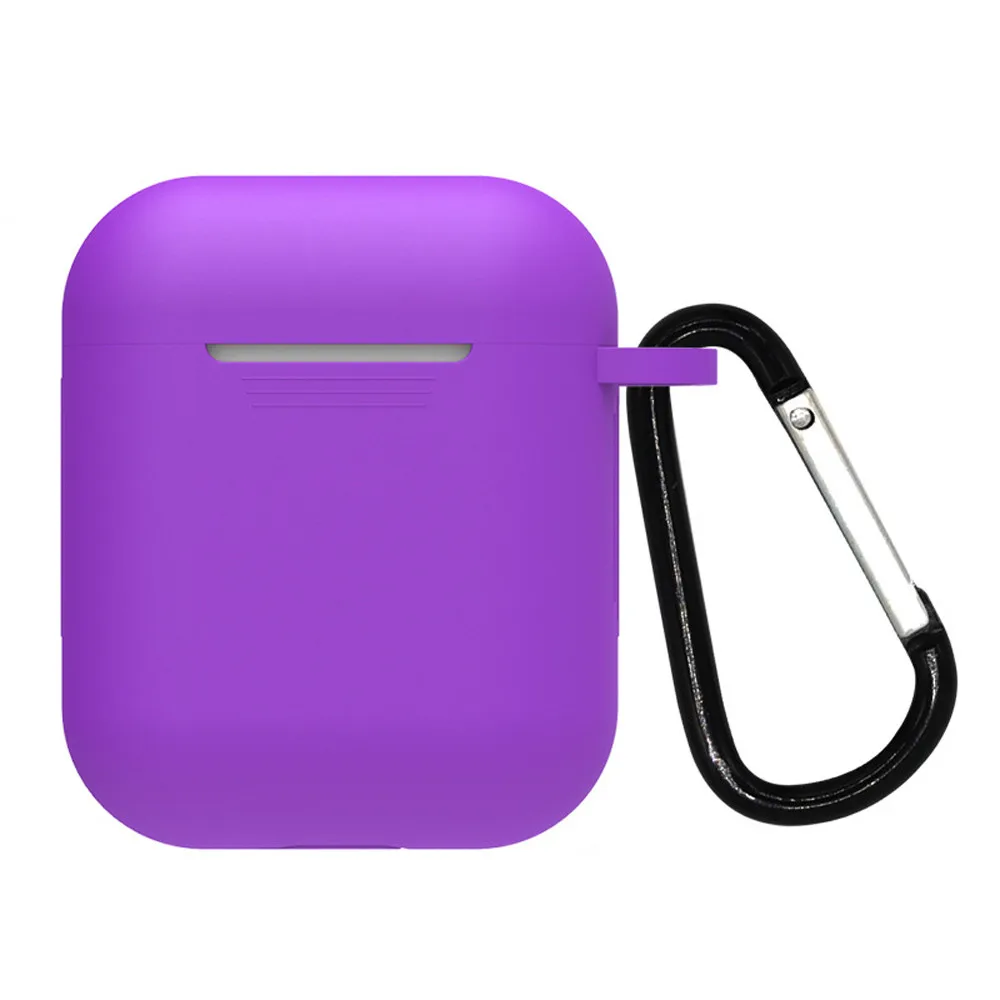 Беспроводной чехол для наушников для AirPods, силиконовый чехол, защитный чехол для Apple Airpod, чехол для зарядки с брелком, 19NOV26 - Цвет: Медь