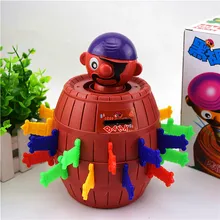 Gadget amusant pour enfants, jeu de baril de Pirate, jouet Pop Up porte bonheur