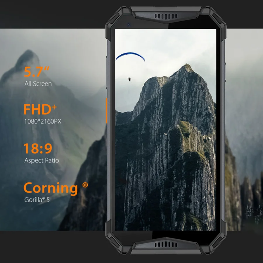 Ulefone Armor 3W 5," FHD+ Android 9,0 Helio P70 Octa Core 6 ГБ 64 Гб Смартфон 21 МП 10300 мАч 4G OTG NFC мобильный телефон