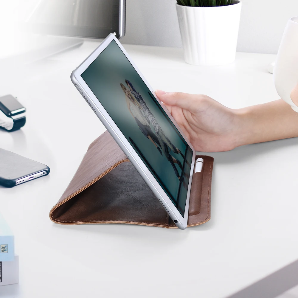 Чехол-сумка из искусственной кожи для Ipad 10,2, чехол-подставка для Ipad 7-го поколения, сумка для планшета с карандашом