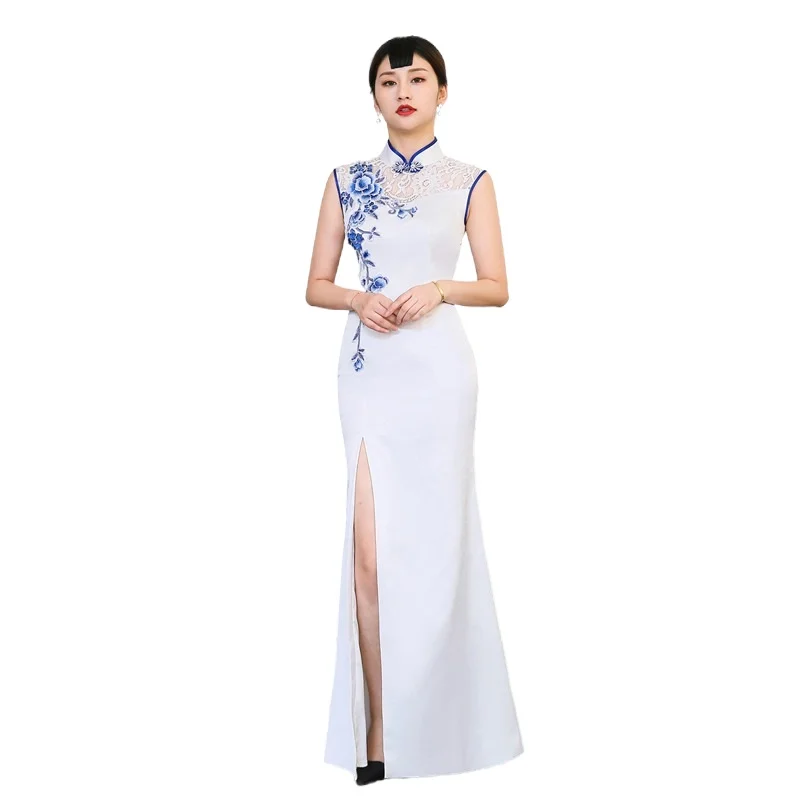 

2021 Ao Dai Chinese Traditional Dress Shanghai Cheongsam Dress Vintage Clothing Oriental Dress Vietnam Traditional Dress V1995