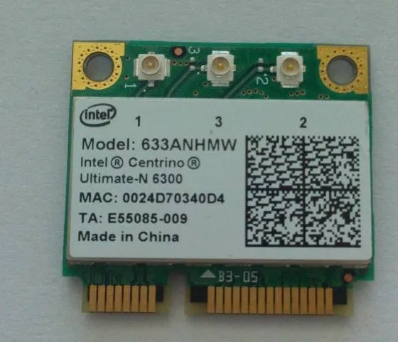 Оптовая продажа Новая беспроводная Wi-Fi карта SSEA Half mini pci-E для Intel Centrino Ultimate-N 6300