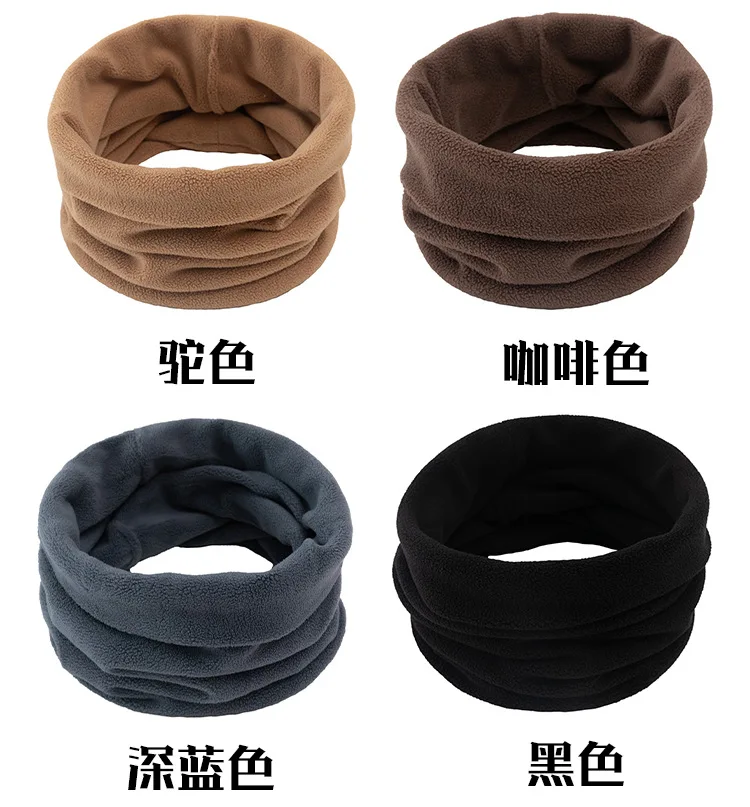 head scarf men New Plus Velvet Scarf for Women Men Knitted Ring Scarves Collar Warm Thick Elastic Knit Mufflers Boys Girls Cotton Collar Scarf mens linen scarf