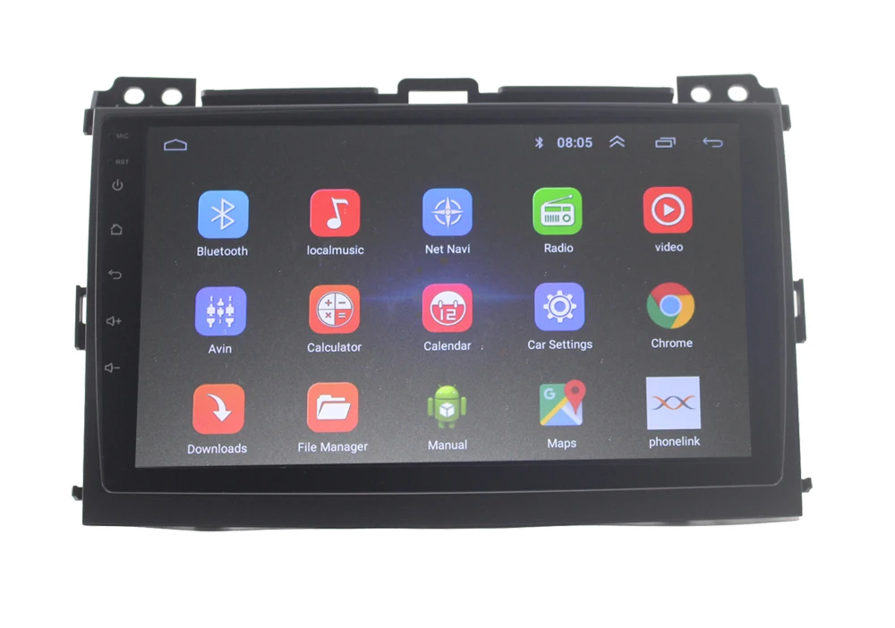 Android 9,1 2 din автомагнитола для Toyota Land Cruiser Prado 3 J120 2004-2009 Автомагнитола автомобильный аудио 2G+ 3 2G 4G, wifi