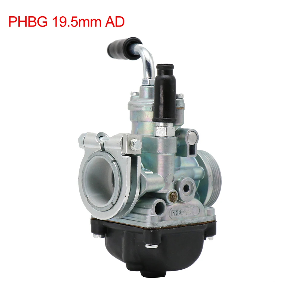 PHBG 19.5mm AD Sclmotos-мотоциклист Dellorto Carburator PHBG 17,5 мм AD 19,5 мм AD ручной дроссель карбюратор для скутера мопеда 50CC 70CC 90CC - Цвет: PHBG 19.5mm AD
