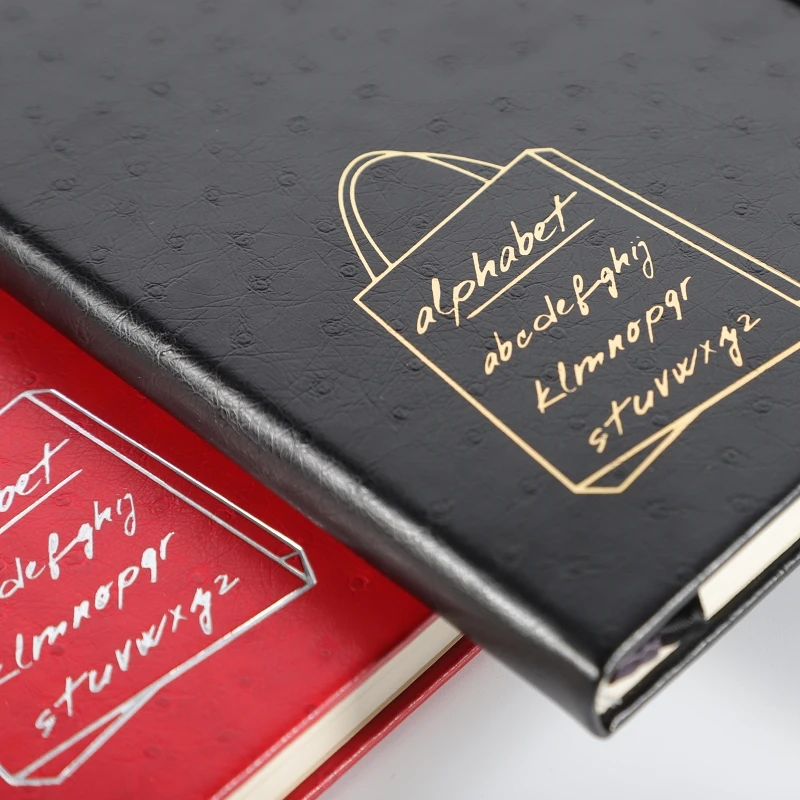 Black bullet Journal, Классическая Жесткая обложка, Высококачественная плотная бумага с тонким внутренним карманом, красный журнал из искусственной кожи