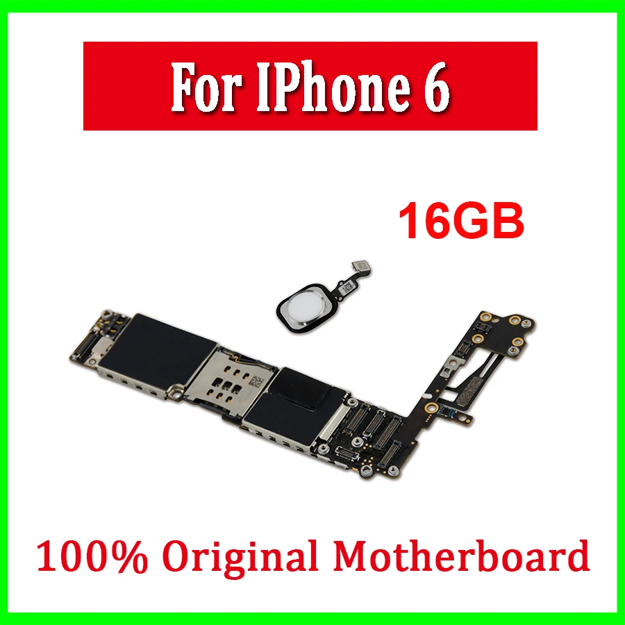 

For iPhone 6 Unlocked Motherboard Original Unlocked For iPhone 6 Logic Board With / Without Touch ID Full Working With IOS Chips