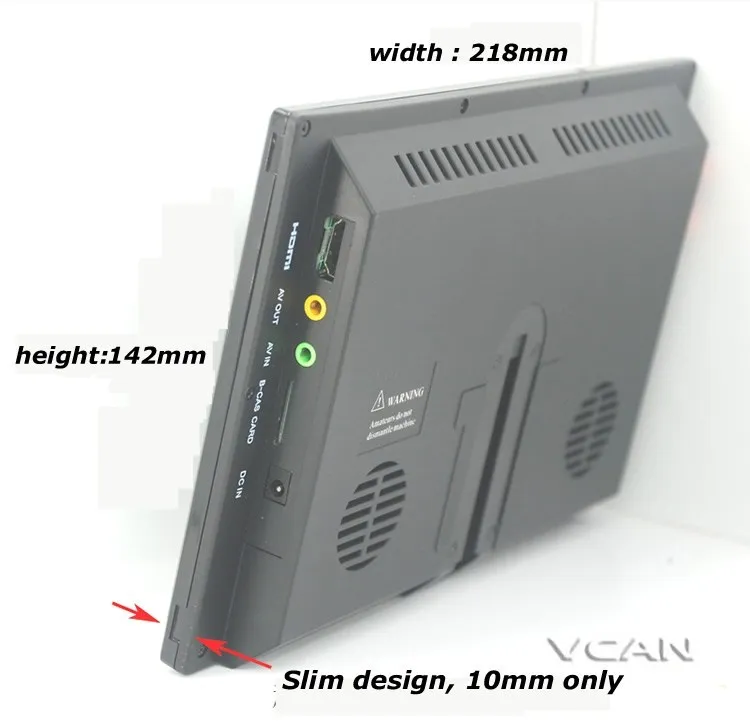 KUNFINE ISDB-T9 9 дюймов DVB-t Полный seg цифровой ТВ b-cas 2 × 2 Антенна Тюнера с gps/FM передатчик