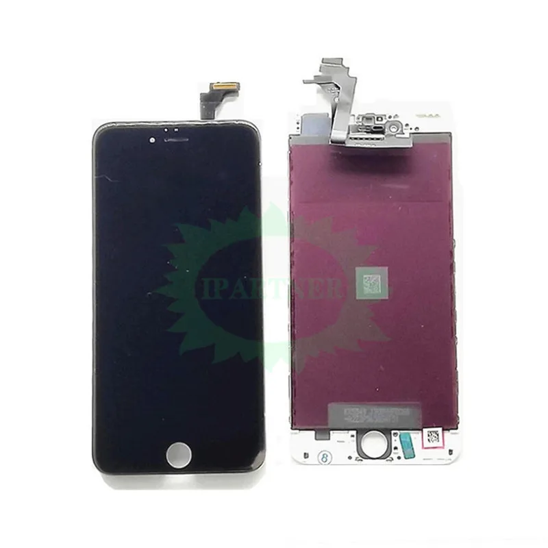 5,5 дюймов для huaxing lcd для IPhone 6 Plus дисплей с кодирующий преобразователь сенсорного экрана в сборе запчасти 10 шт./лот с 3M наклейкой качество