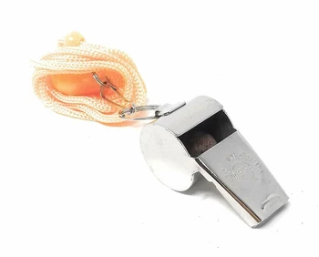 

Silbato Pito Metálico para Entrenador Entrenamiento Árbitro con Cordón Fútbol