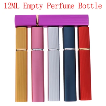 

12ML Perfume Spray Refillable Bottle Aluminum Spray Atomizer Portable Travel Cosmetic Container Perfume Bottle