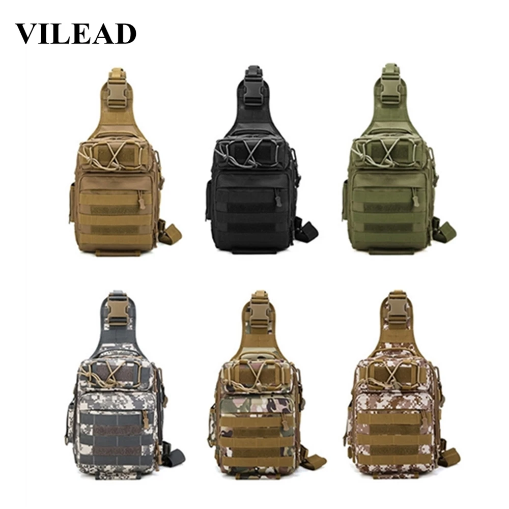 Водонепроницаемая нейлоновая Военная Тактическая Сумка Vilead камуфляжная