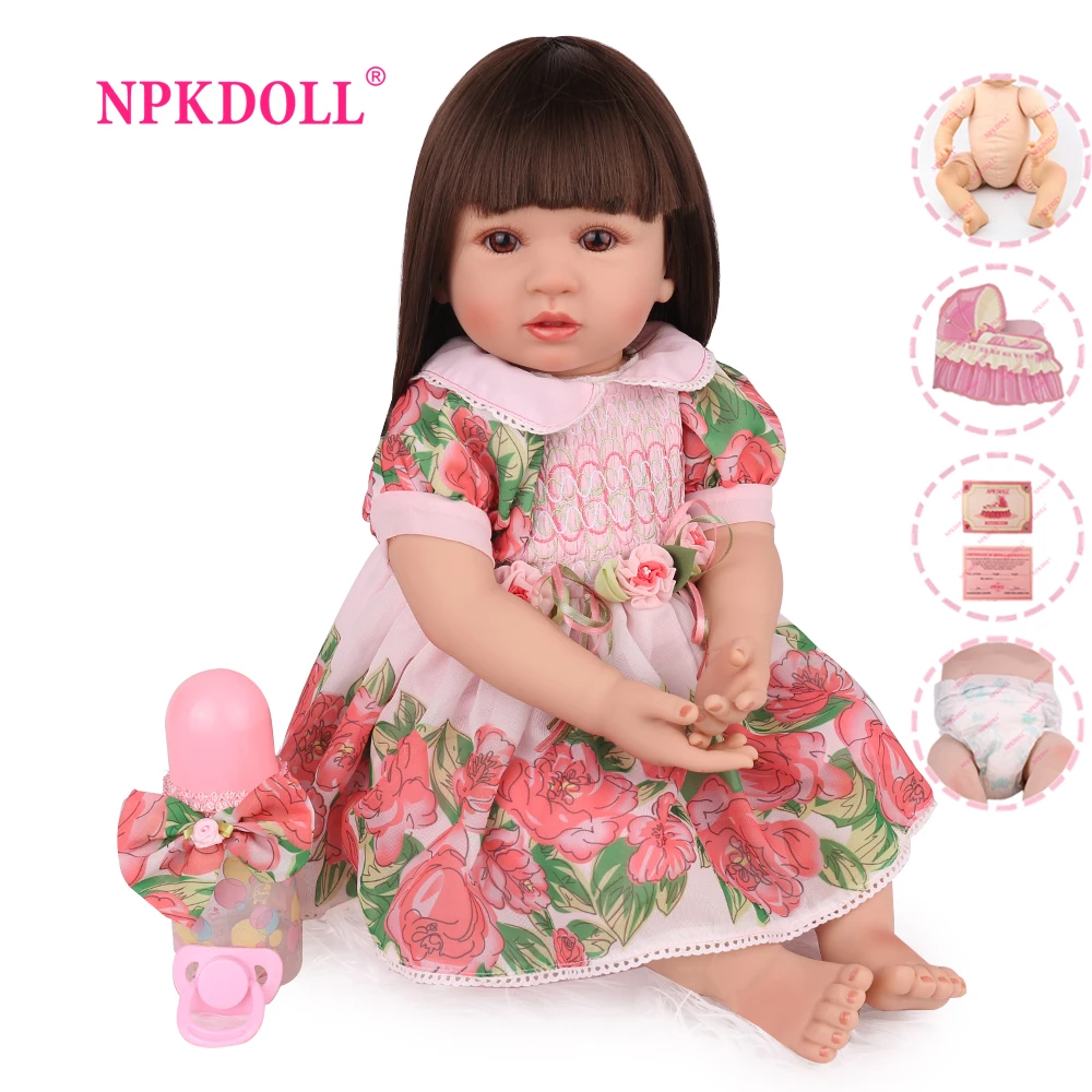 NPKDOLL Reborn Baby полностью виниловые игрушки реалистичные детские малыши поддельные