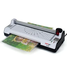 A3 foto papel quente e frio máquina de laminador térmico rápido warm-up velocidade de estratificação rápida com placa do malote plugue da ue