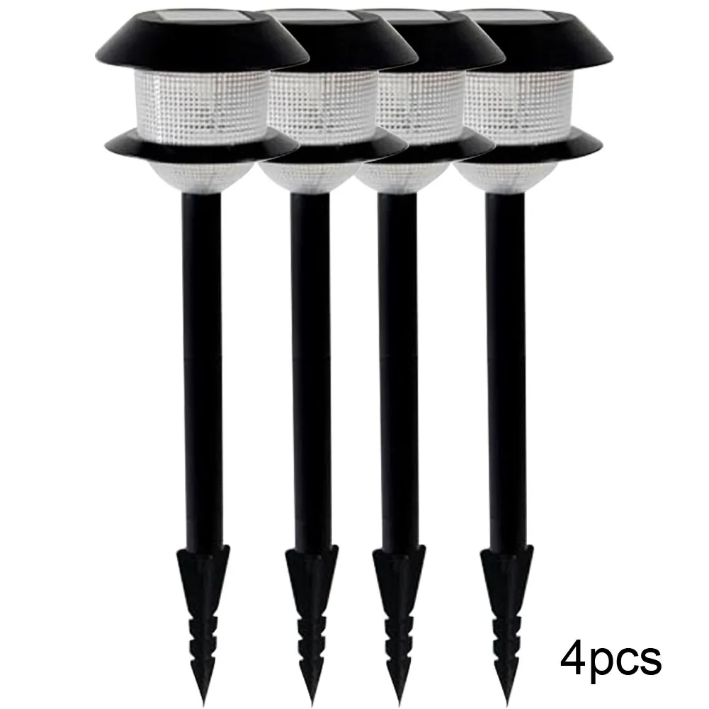 4 шт. декоративный садовый Красочный светодиодный ABS водонепроницаемый Ландшафтный прочный газонный светильник на солнечных батареях для улицы