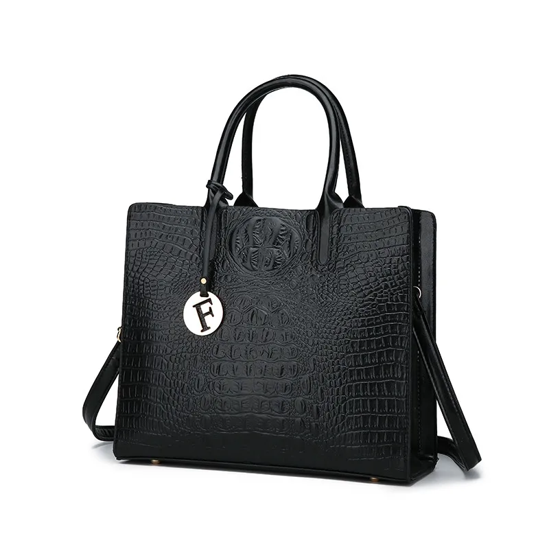 Bolsos Mujer, женская сумка, роскошные сумки, женские сумки, дизайнерские сумки, высокое качество, сумки-тоут, женские сумки, Feamous Brands - Цвет: Black