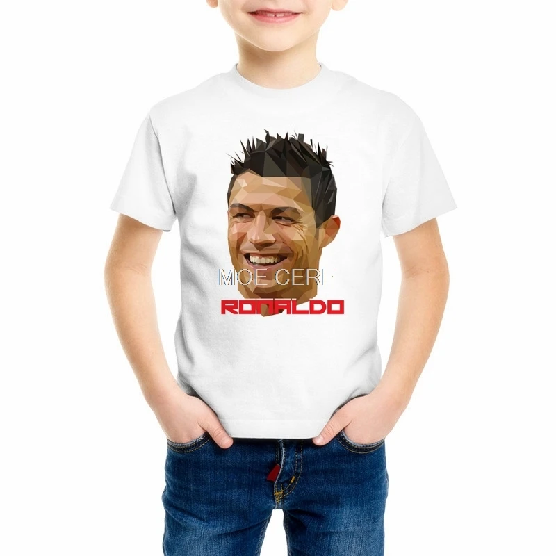 Summer fashion Children's 3d print Lionel Messi t shirt Kid/baby Cristiano Ronaldo short sleeve T-shirts Boys/Girls clothes Z9-4