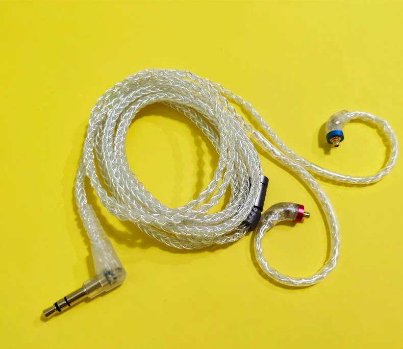 AUDIOSENSE 8 нитей 19 Ядро посеребренный кабель 3,5 мм с разъемом MMCX для T180 T260 T300 T800