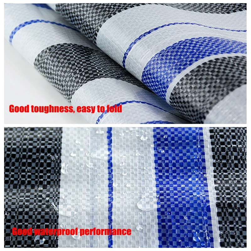 2X5m 3X5m Thicker Tarpaulin Rainproof Cloth Garden Greenhouse Succulent Plants Cover Waterproof Sunscreen Sunshade Cloth 3colors