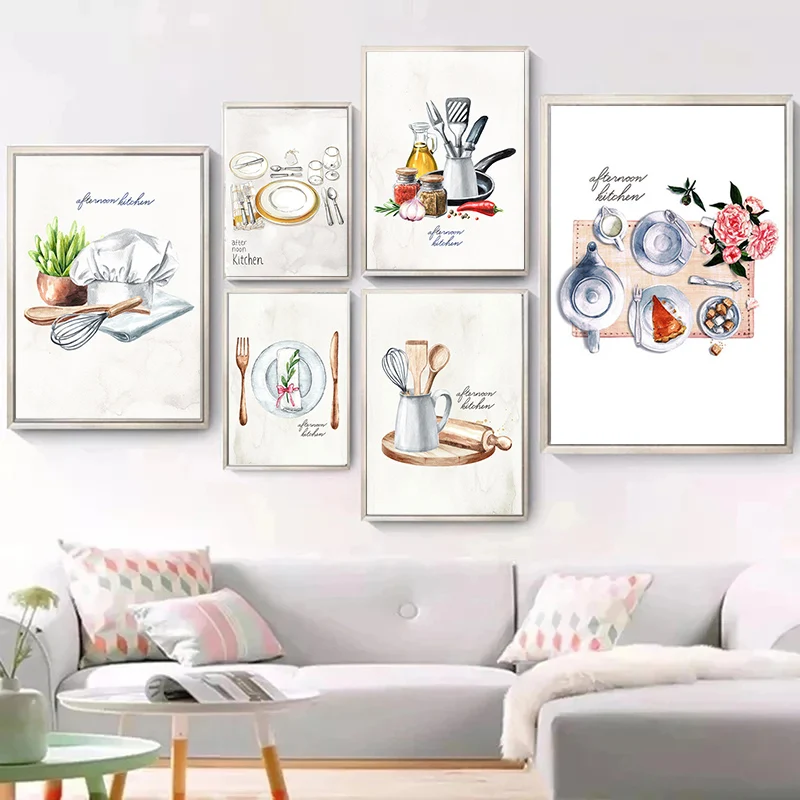 Mid Century Modern Kitchen Wall Décor l Free Delivery