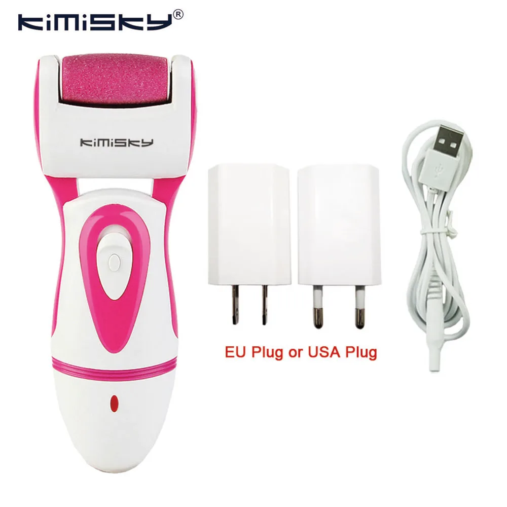 KIMISKY Red Electric Pedicure Tools Foot Care Tool Pedicura Velvet