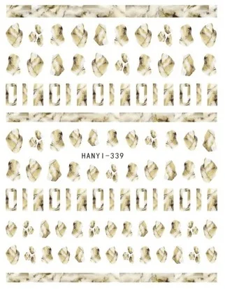 HANYI Серии Камень HANYI-26-36-54 стикеры 3D на ногти Nail Art Наклейка шаблон инструмент для ногтевого дизайна украшения - Цвет: HANYI-339