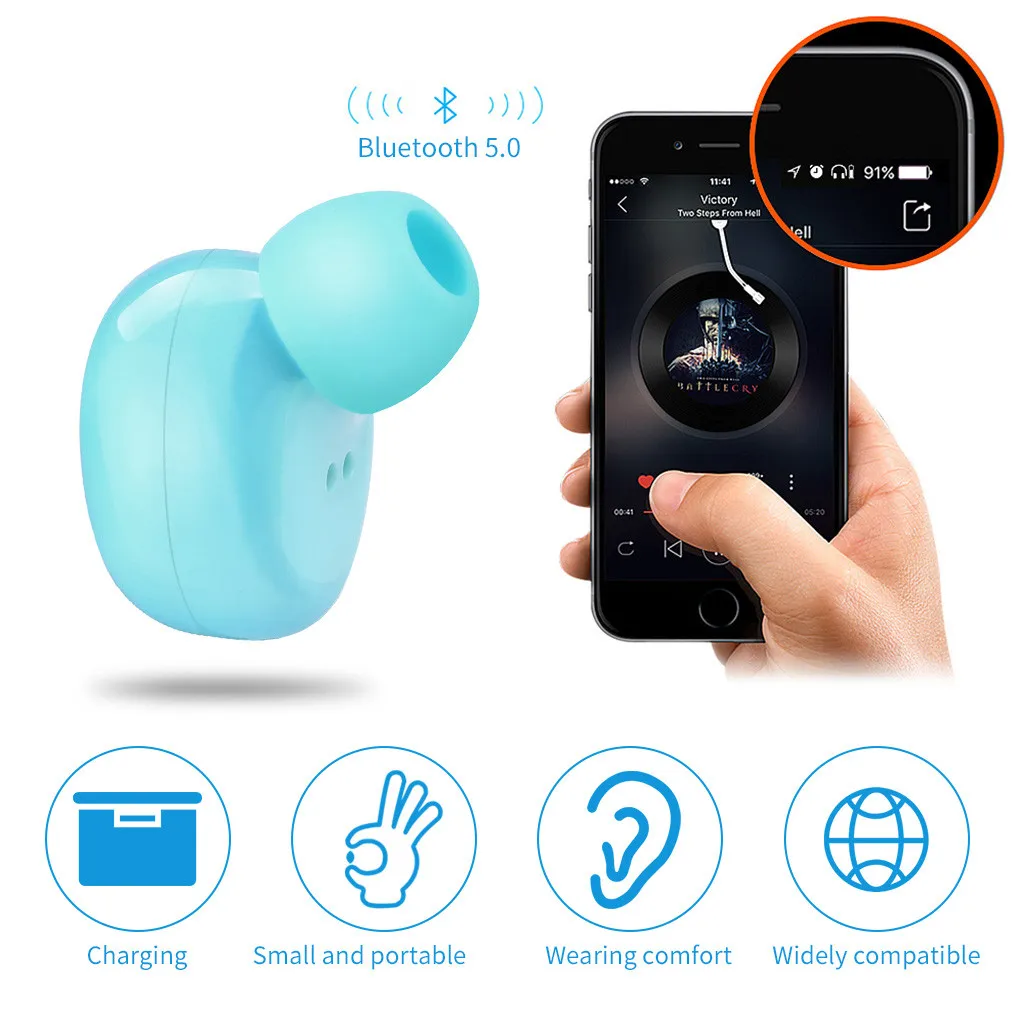 40 # красочные беспроводные Bluetooth наушники гарнитура с зарядным боксом для