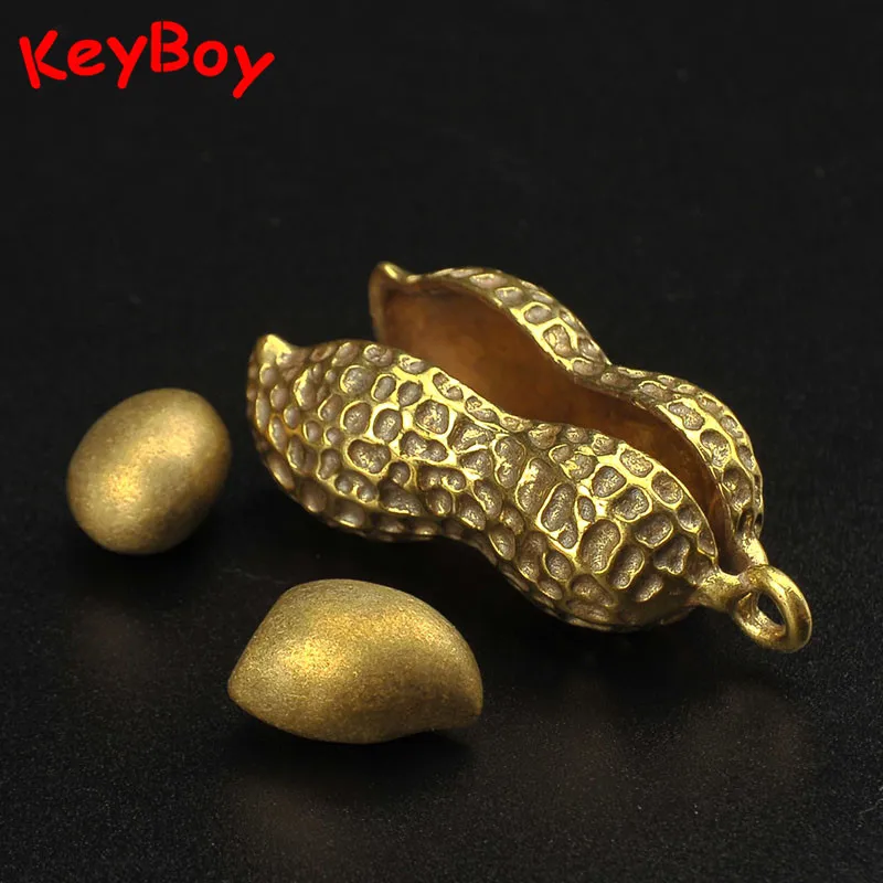 Медное ядро арахиса можно вынуть брелок ручной работы кулон подарки для друзей