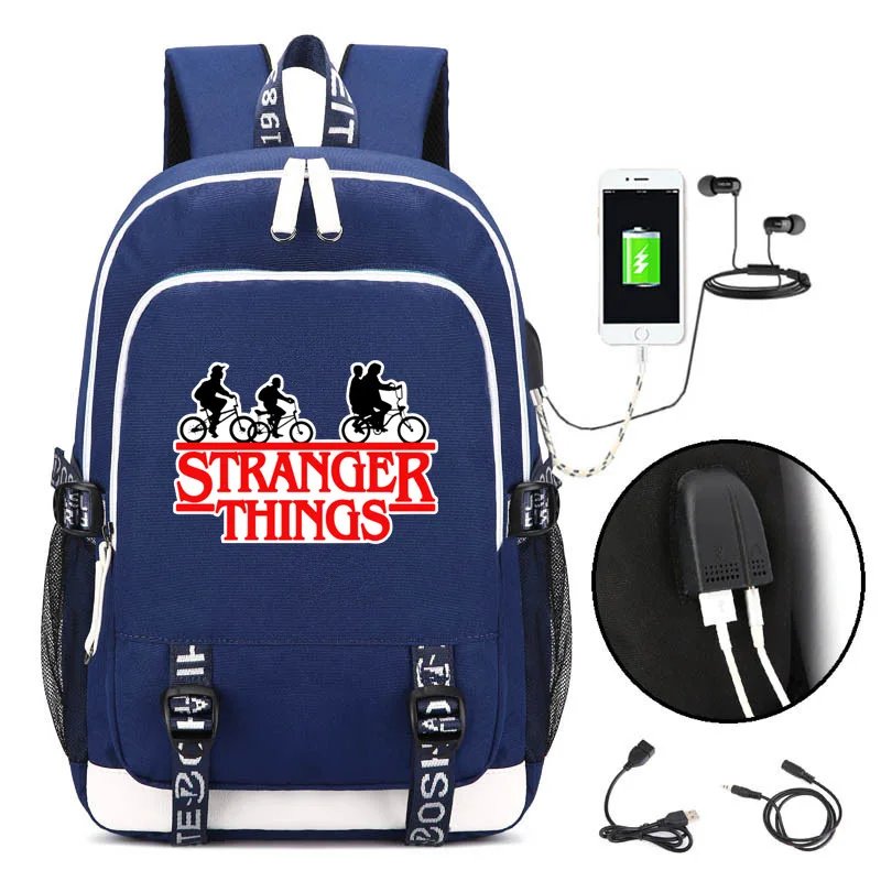 Style 14 Рюкзак для чужих вещей с USB модным портом и замком для наушников, школьная сумка, Повседневная Студенческая книга для подростков, дорожные сумки для ноутбуков - Цвет: Style 14