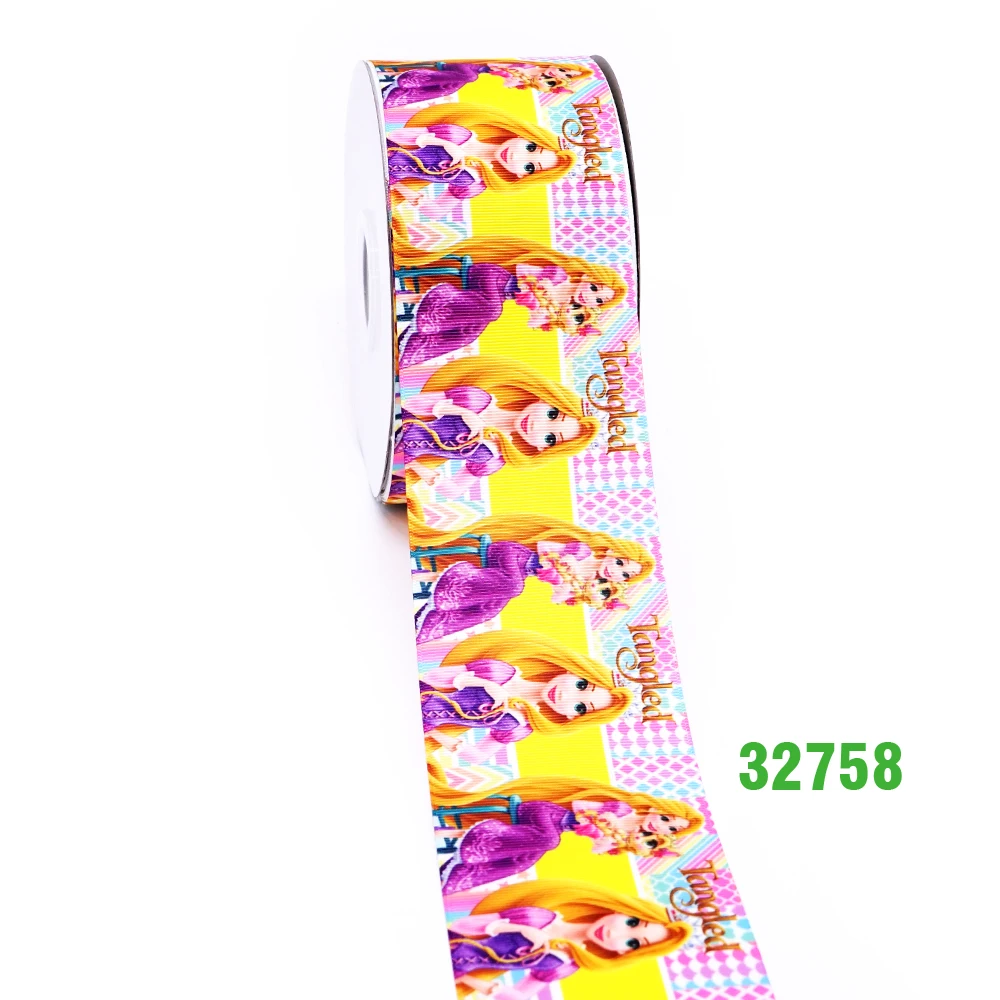 32758 50 ярдов на размер принцесса ленты напечатаны grosgrain ленты 32816 - Цвет: 32758